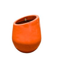 Fiberglass Plant Pot with -Wedge Shape Opening