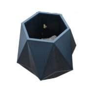 Prism-shaped Fiberglass Plant Pot