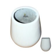Fiberglass Cylindrical Plant Pot - Image 2