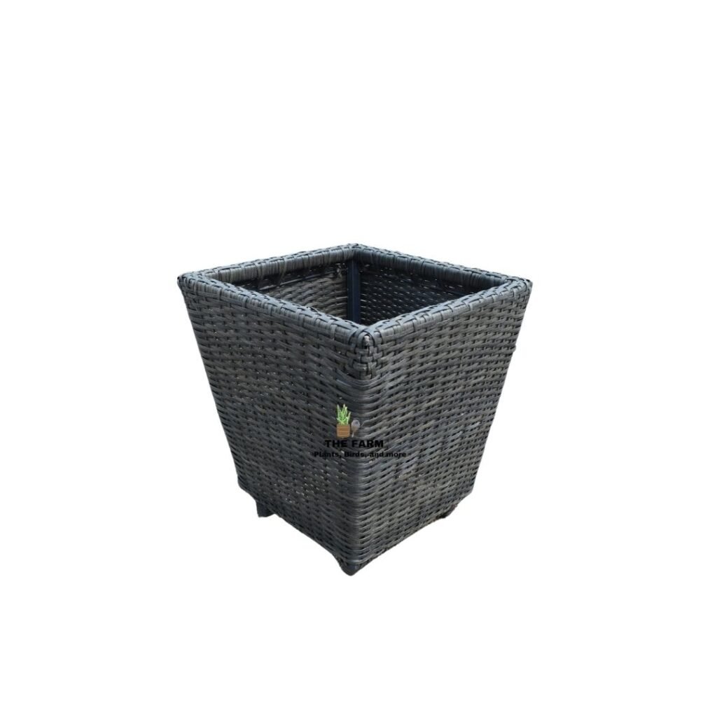 Square Rattan Planters -38x38