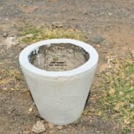 Cylindrical Concrete Planter - Image 4