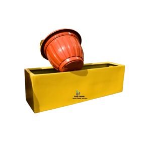 Rectangular Yellow Fiberglass Trough