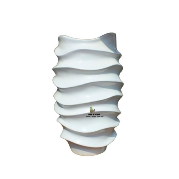 Wave Fiberglass Pot/Planter 160cm Height by 40cm Wide