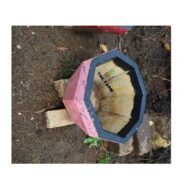 Octagon Concrete Flower Vase - Image 4