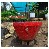 Octagon Concrete Flower Vase