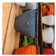 Round Speckled Clay Pot with Glossy Rim - Image 3