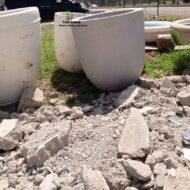 Oval Concrete Planter Pot