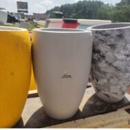 Oval Concrete Flower Pot - Image 30