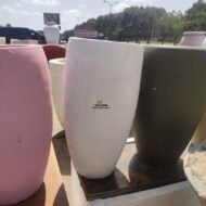 Oval Concrete Flower Pot - Image 12