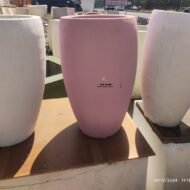 Oval Concrete Flower Pot - Image 9