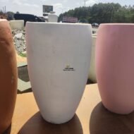 Oval Concrete Flower Pot - Image 5