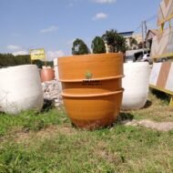 Round Concrete Planter Pots