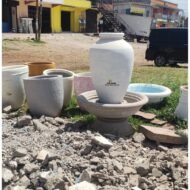 Round Concrete Planter Pots