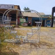 Heart-Shaped Plant Holder Ladder
