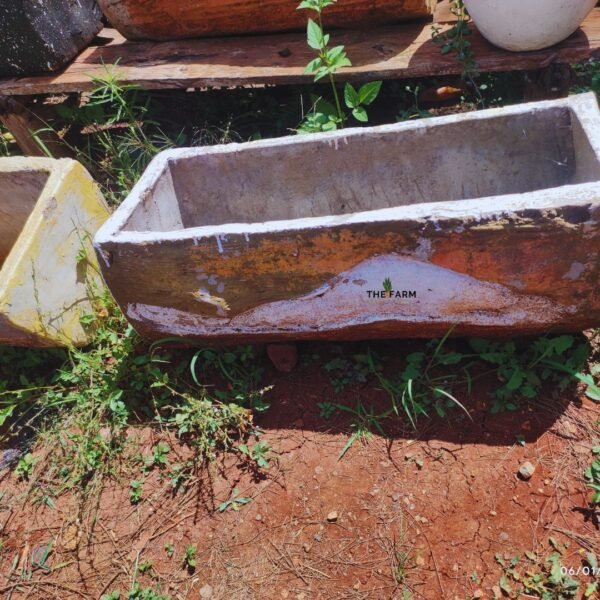 Rustic Clay Trough Pot