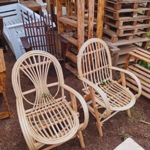 Vintage Bamboo Armchair for Outdoor Garden