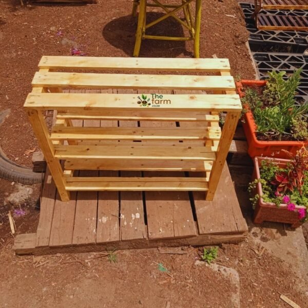 Rustic Wooden Plant Stand