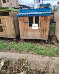 Small Wooden Chicken House in Kenya | Compact Poultry Coop for 8–12 Chickens