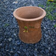 Tree Trunk Clay Pot