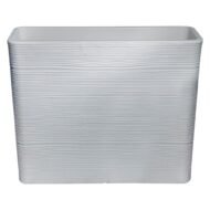 Wide Rectangular Beige Planter Box – Modern Linear Wavy Stone-look Finish | 77cm(H) x 89cm(W) - Image 4