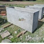 1.2 Meter Nude Concrete Planter – Smooth Finish | Acrylic-Sealed Natural Look | Floating Hidden-Fot