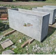 1.2 Meter Nude Concrete Planter – Smooth Finish | Acrylic-Sealed Natural Look | Floating Hidden-Fot