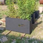1.2 Meter Smooth-Finish Concrete Planter – Custom Paint | Floating Hidden-Foot Design