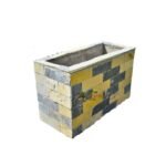1 Meter Concrete Stone-Cladded Planter – 40cm Wide x 60cm High x 100cm Long