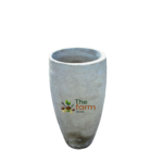 Olive concrete planter B medium size.