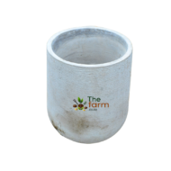 Egg grape concrete flower pot medium size.