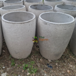 Amphora large concrete flower pot.