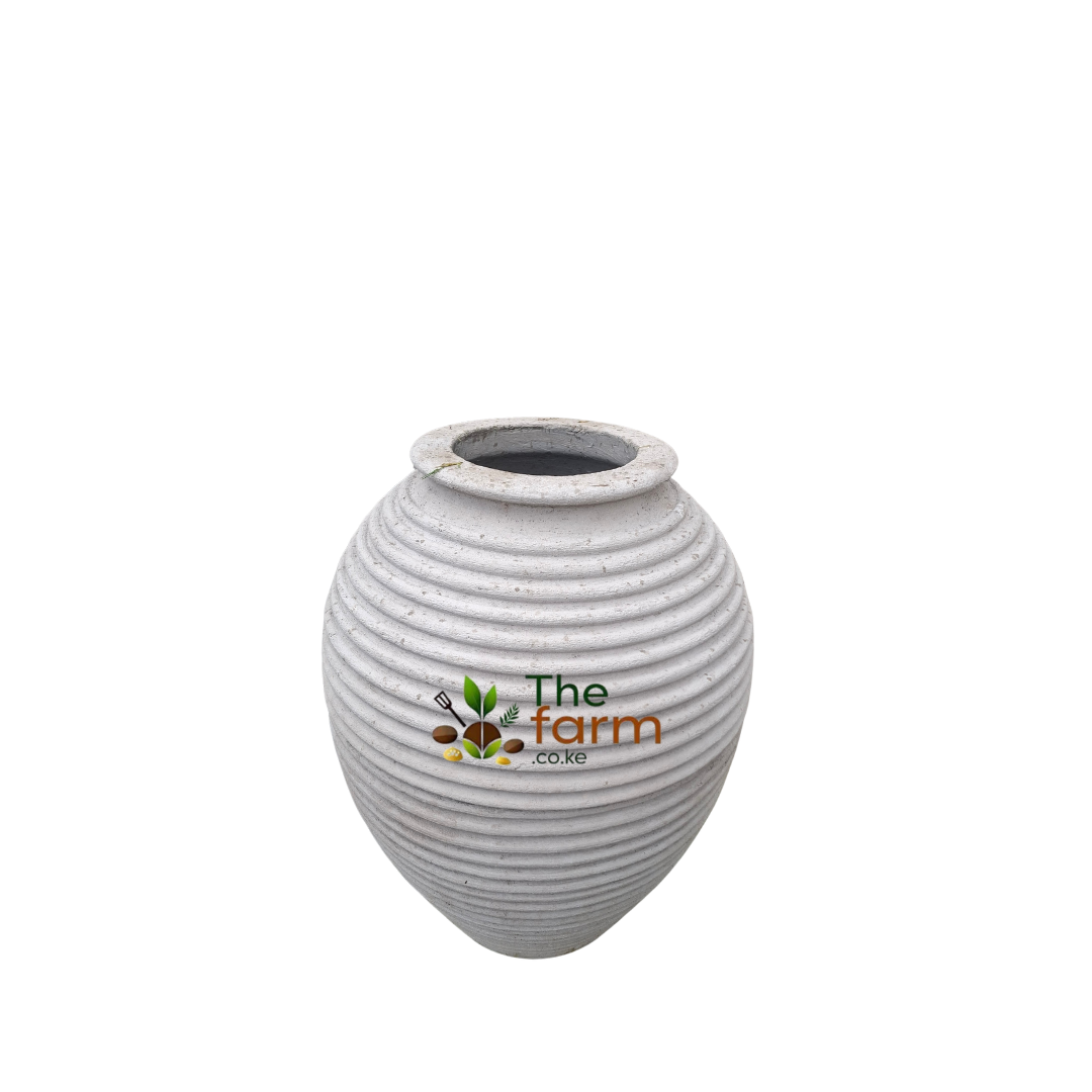 64 Small Ribbed Amphora planter. - Image 1