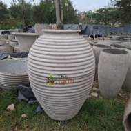 Large Ribbed Amphora planter. - Image 2
