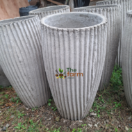 Olive concrete planter D large size. - Image 2