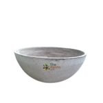 Hemisphere concrete planter perfect for your palm trees and cycads.