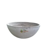 Hemisphere concrete planter perfect for your palm trees and cycads.